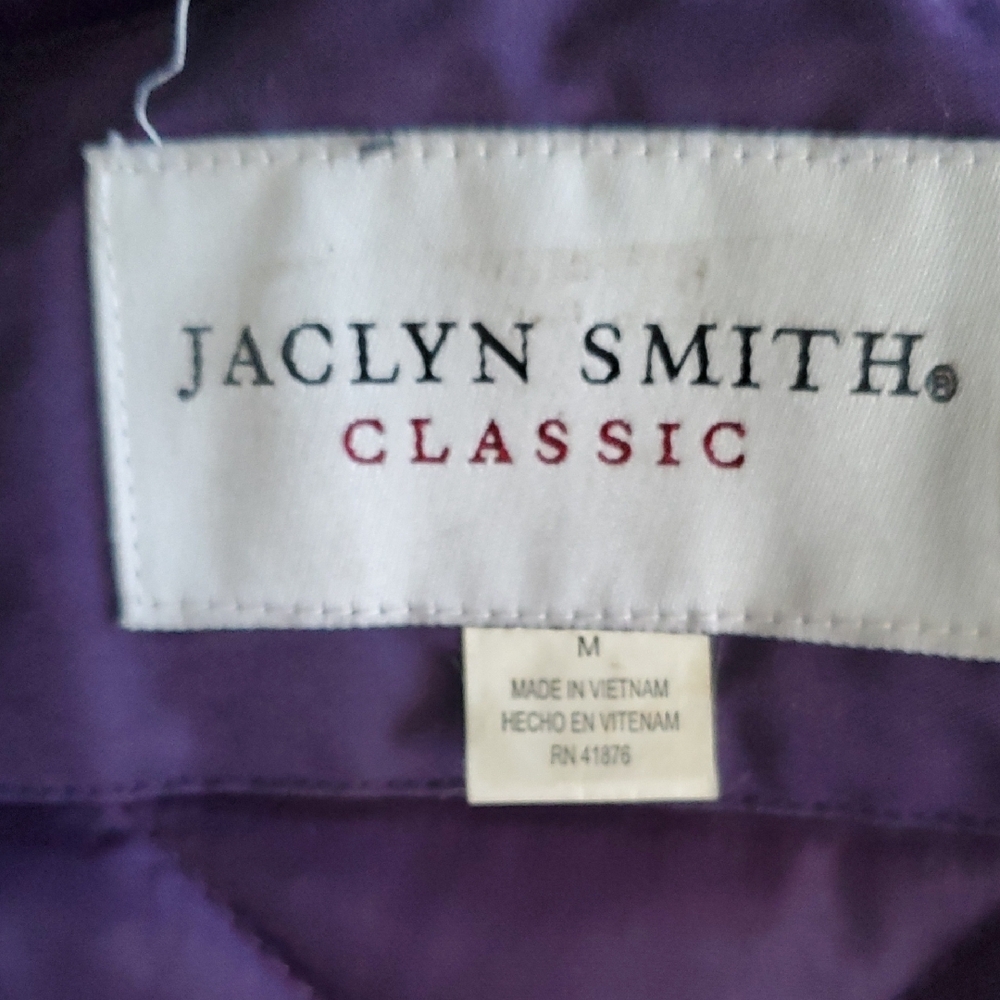 Jaclyn Smith Classic Deep Purple Outerwear Winter Coat Size M - Picture 9 of 10